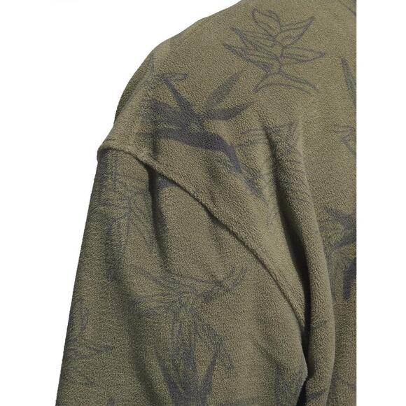 Adidas Oasis Crew Sweatshirt Olive Green Medium NWT - Picture 10 of 12